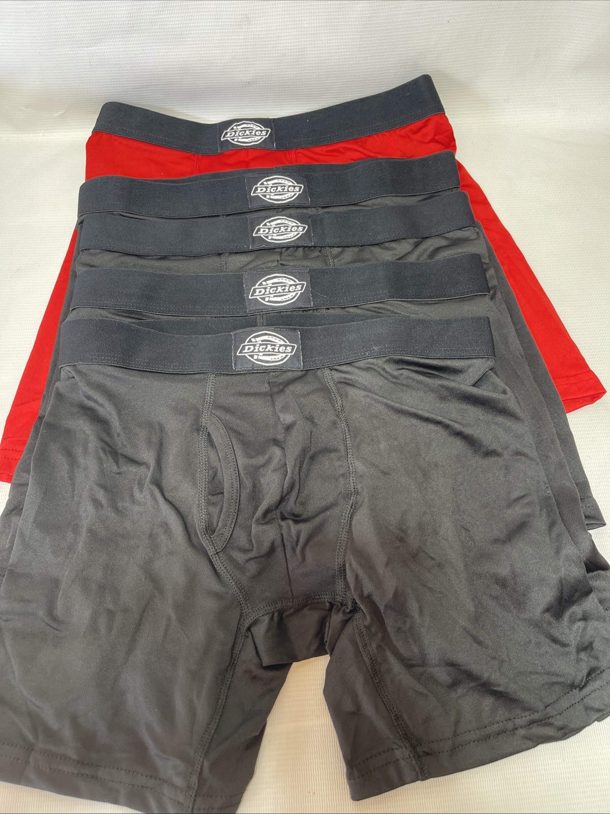 Dickies Boxer Briefs Mens Small 28-30 Flex Breathable 5 Pack Black , Red New