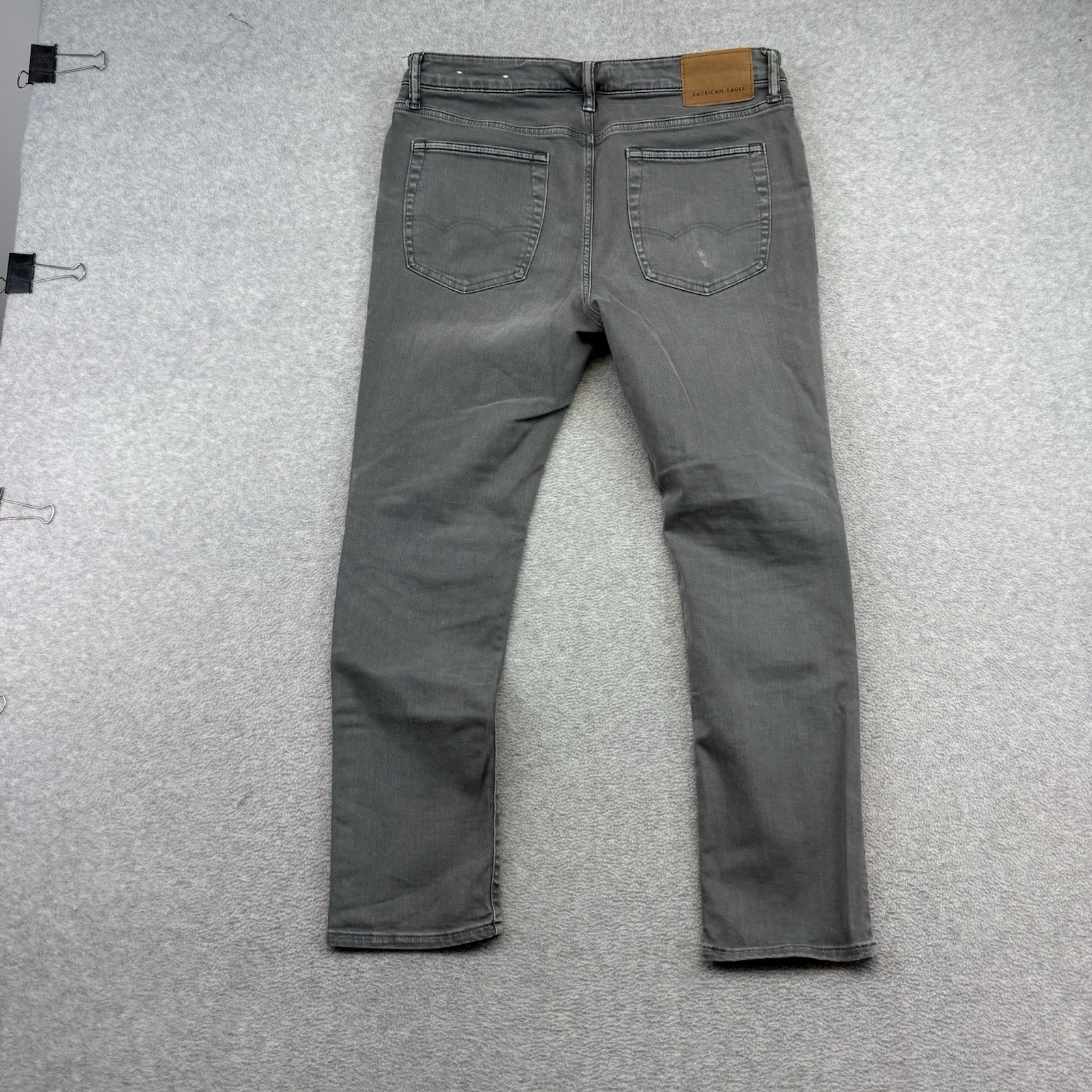 American Eagle Next Level Flex Slim Fit Jeans Mens 34×30 Gray Denim Stretch