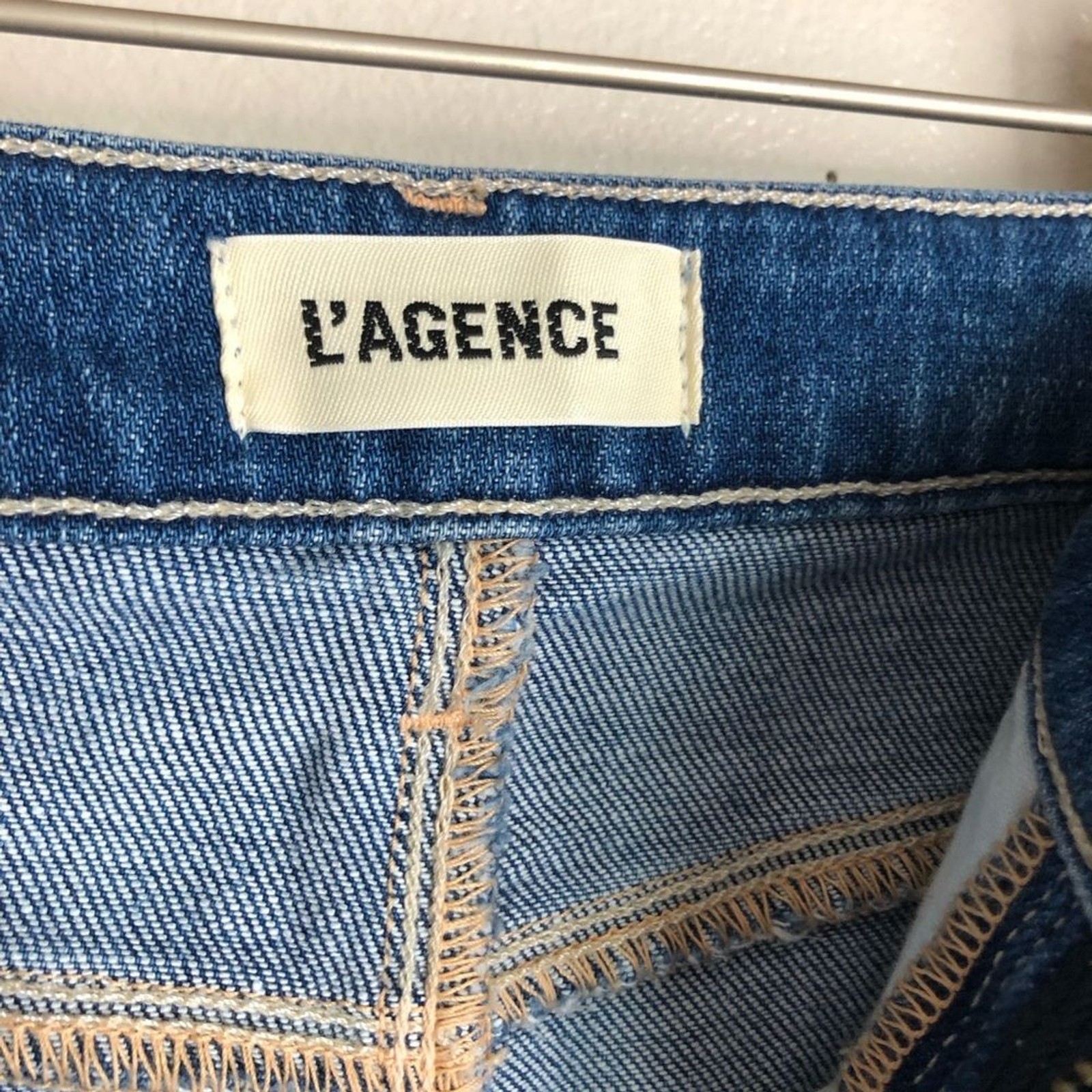 L’Agence Scottie Wide Leg High Rise Jean in Apollo Dark Wash size 30