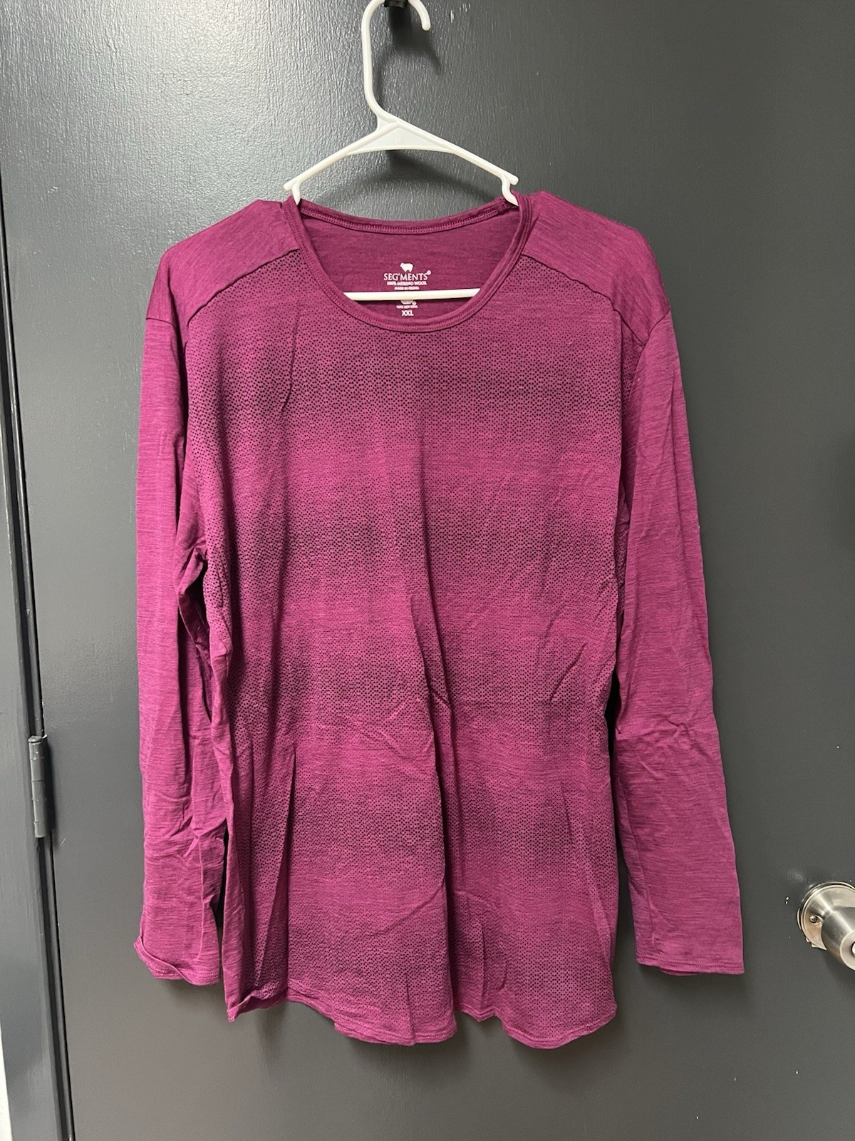Seg’ments Merino Wool Base Layer Top Womens Sz XXL Pink Long Sleeve Stretch