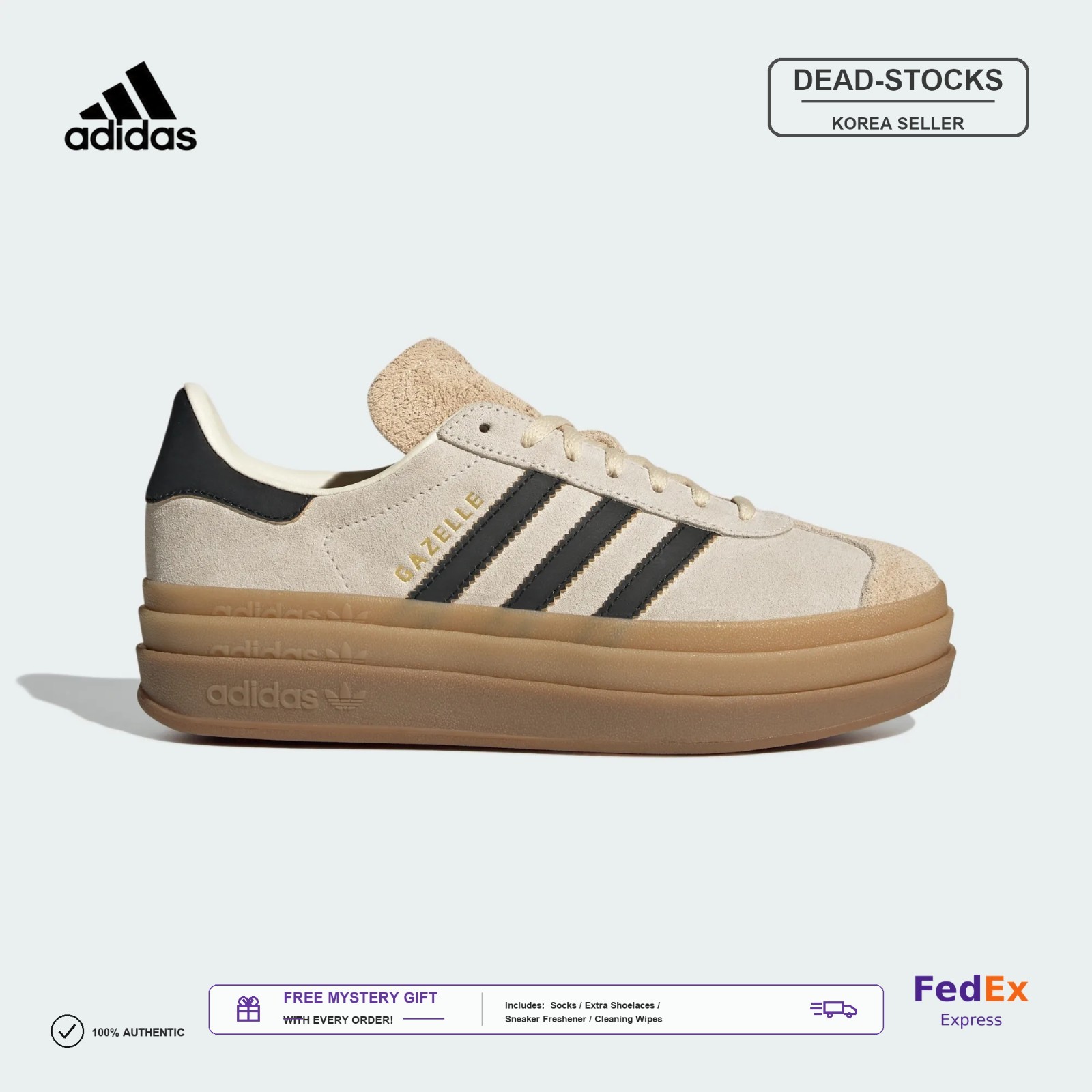 Adidas Women’s Gazelle Bold JS3892 Expeditedship