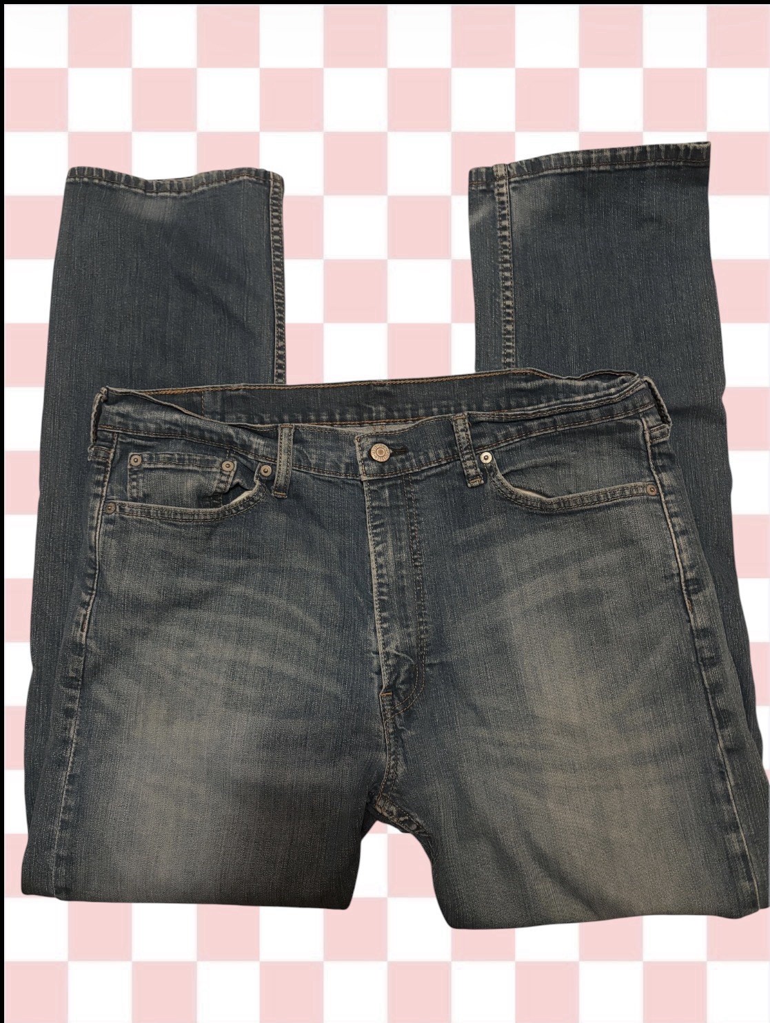 Levi’s 513 Slim Straight Jeans Men’s W38 L32 Medium Wash Blue Denim 08513-0200