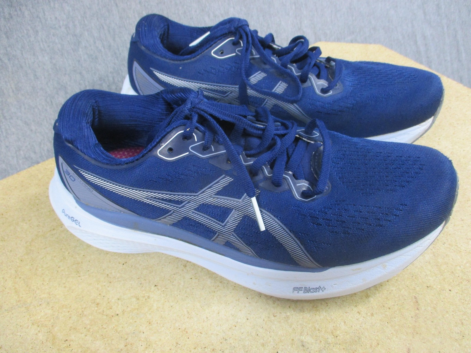 ASICS GEL-Kayano 30 Shoes Womens Size 9.5 Navy Blue Running FF Blast+ 1012B357