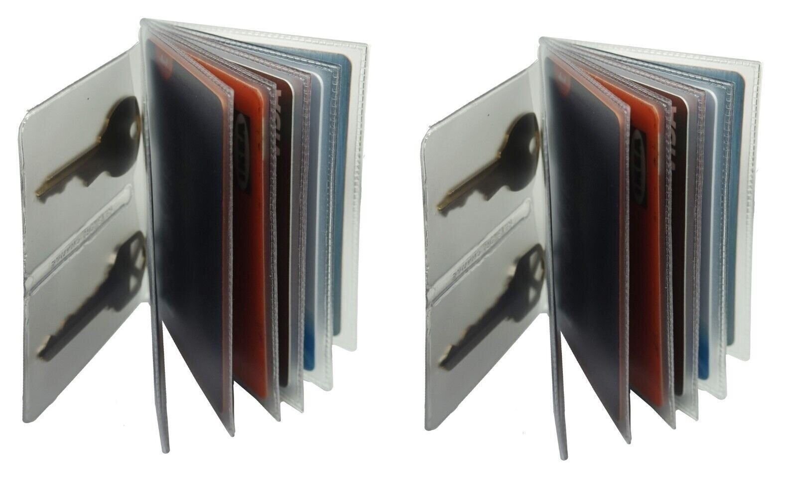 Set of 2 Heavy Duty Vinyl 6 Pages Insert with Key Pages for Bifold or Trifolds W