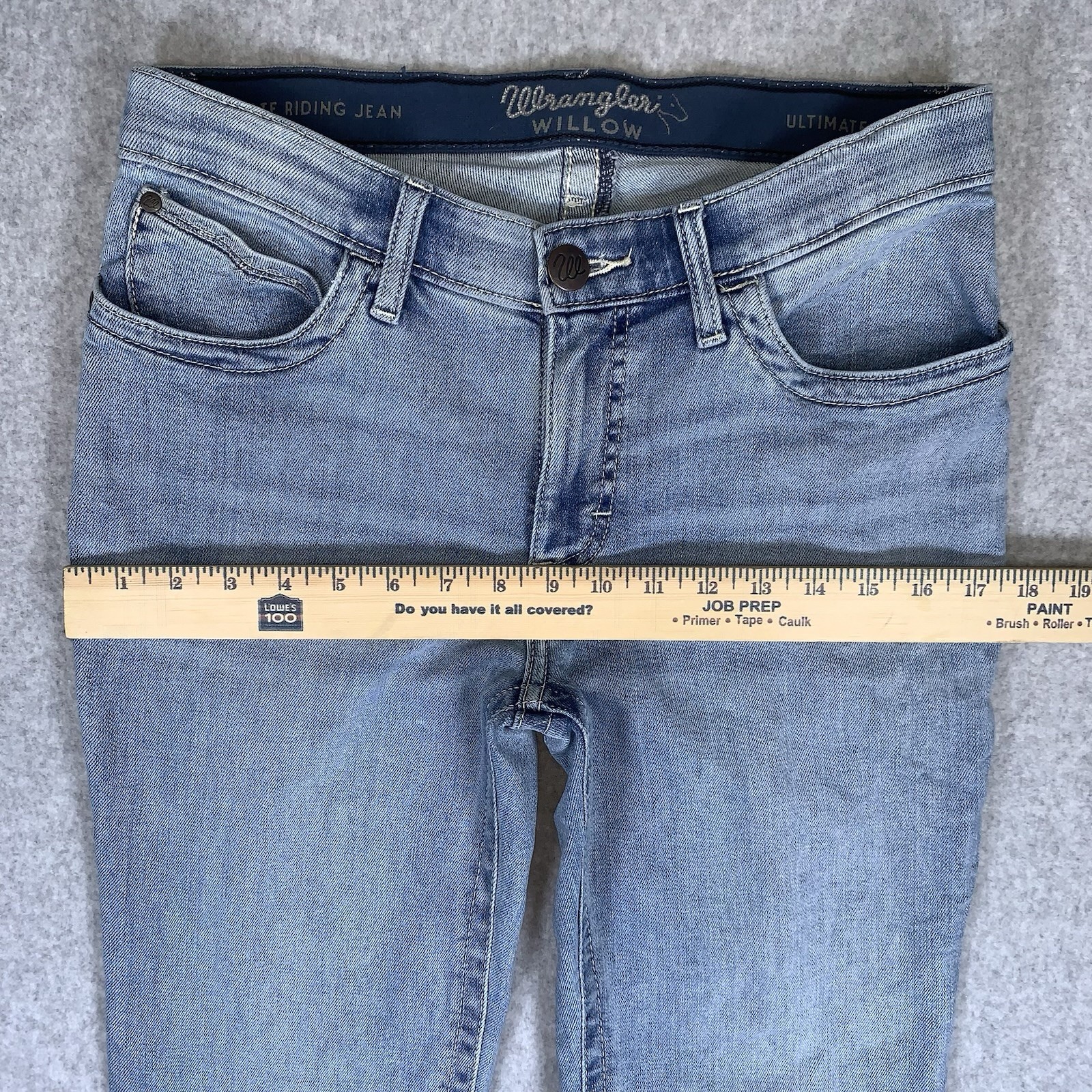 Wrangler Willow Jeans Womens 7×32 Blue Denim Ultimate Riding Bootcut Stretch