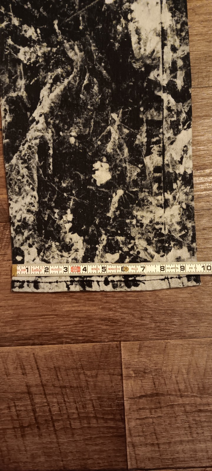 Mens Levi’s 569 Loose Straight Jeans Size 36×30 Black/White Paint Splatter