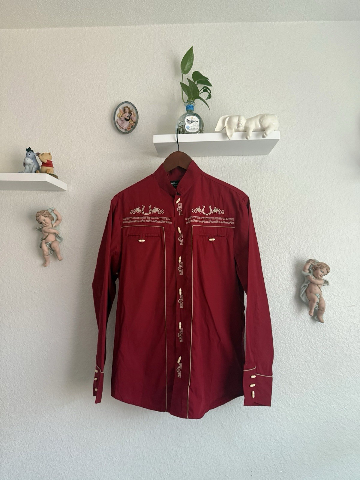 New Men’s Traditional Mexican Charro with Horseshoe Embroidery Size Small