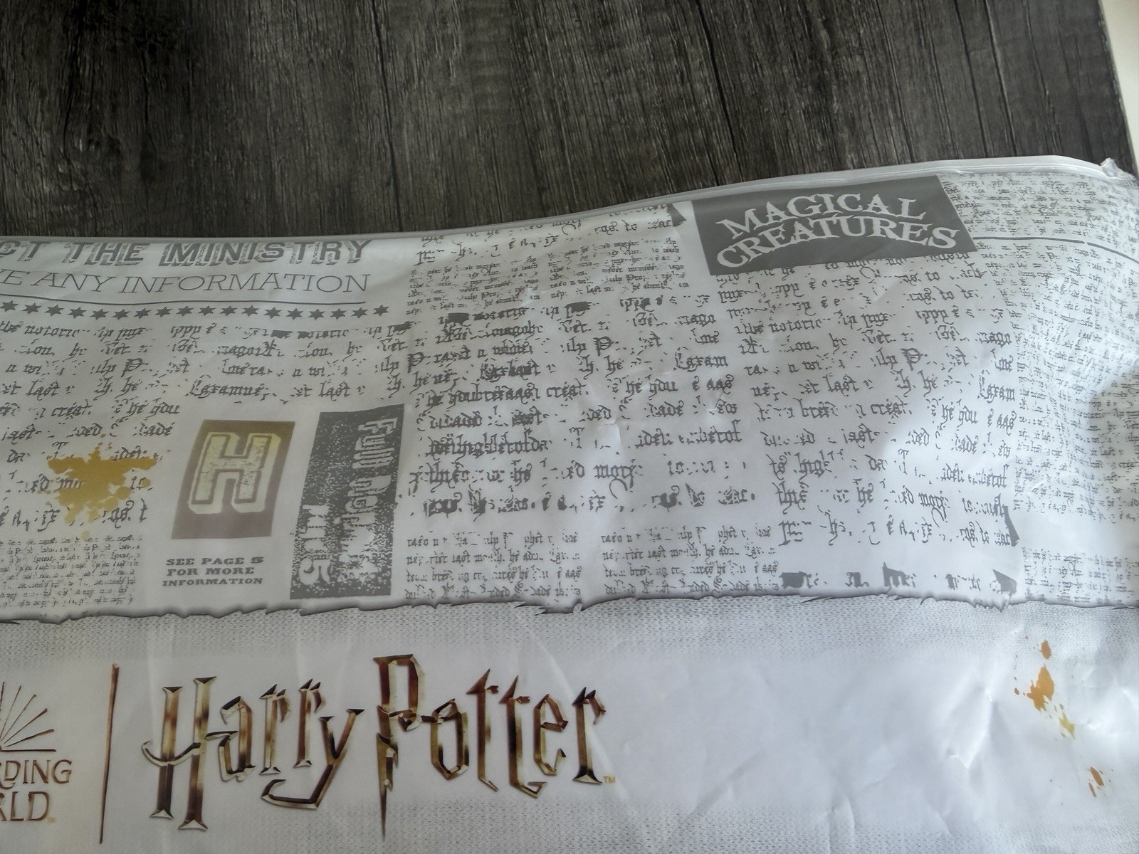 Harry Potter Gryffindor Red/Yellow Striped Knit Rectangle Scarf Embroidered