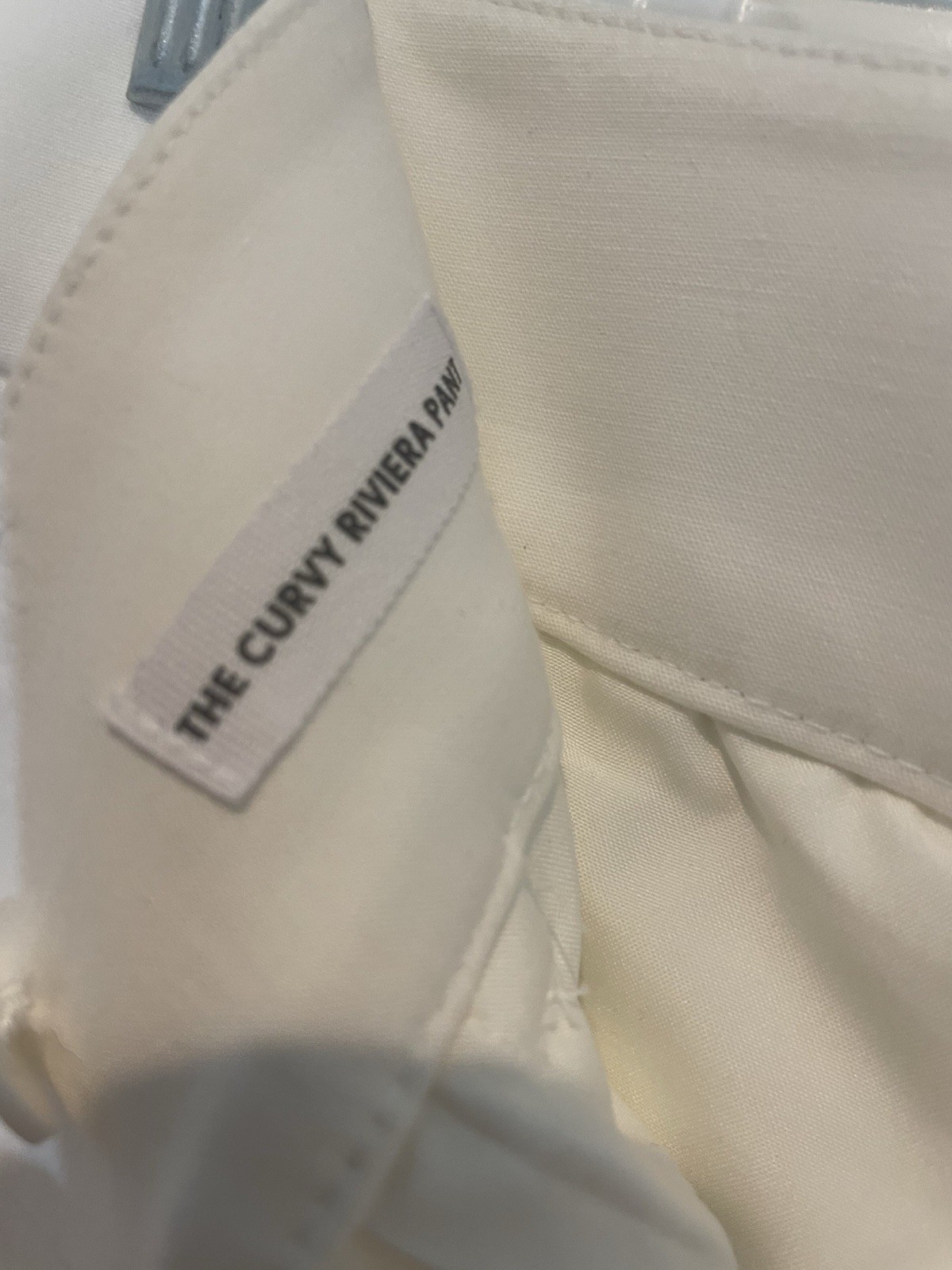 NWT LOFT Curvy Cropped Riviera Pant Sz 10 White Tailored Preppy Pockets Stretch