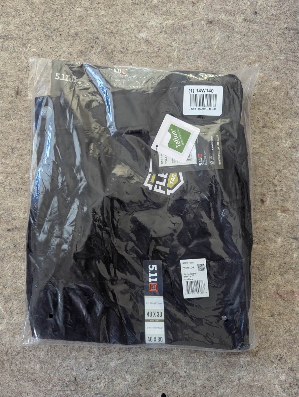 5.11 Tactical Stryke Pants Black Operator Uniform Pants w/Flex-Tac 40 W X 30 L