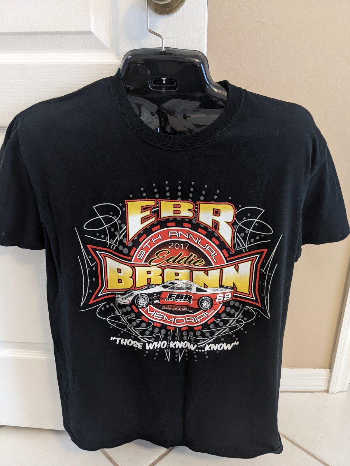 2017 9th Annual Eddie Brann Memorial Race Car Racing T-Shirt Large