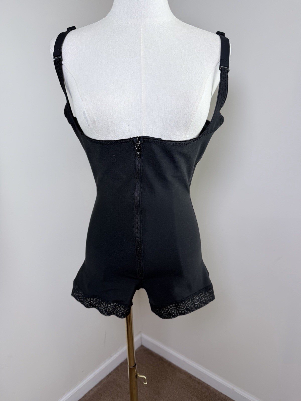 Leonisa 018678N PowerSlim Open Bust Body Shaper Boyshort Faja XL