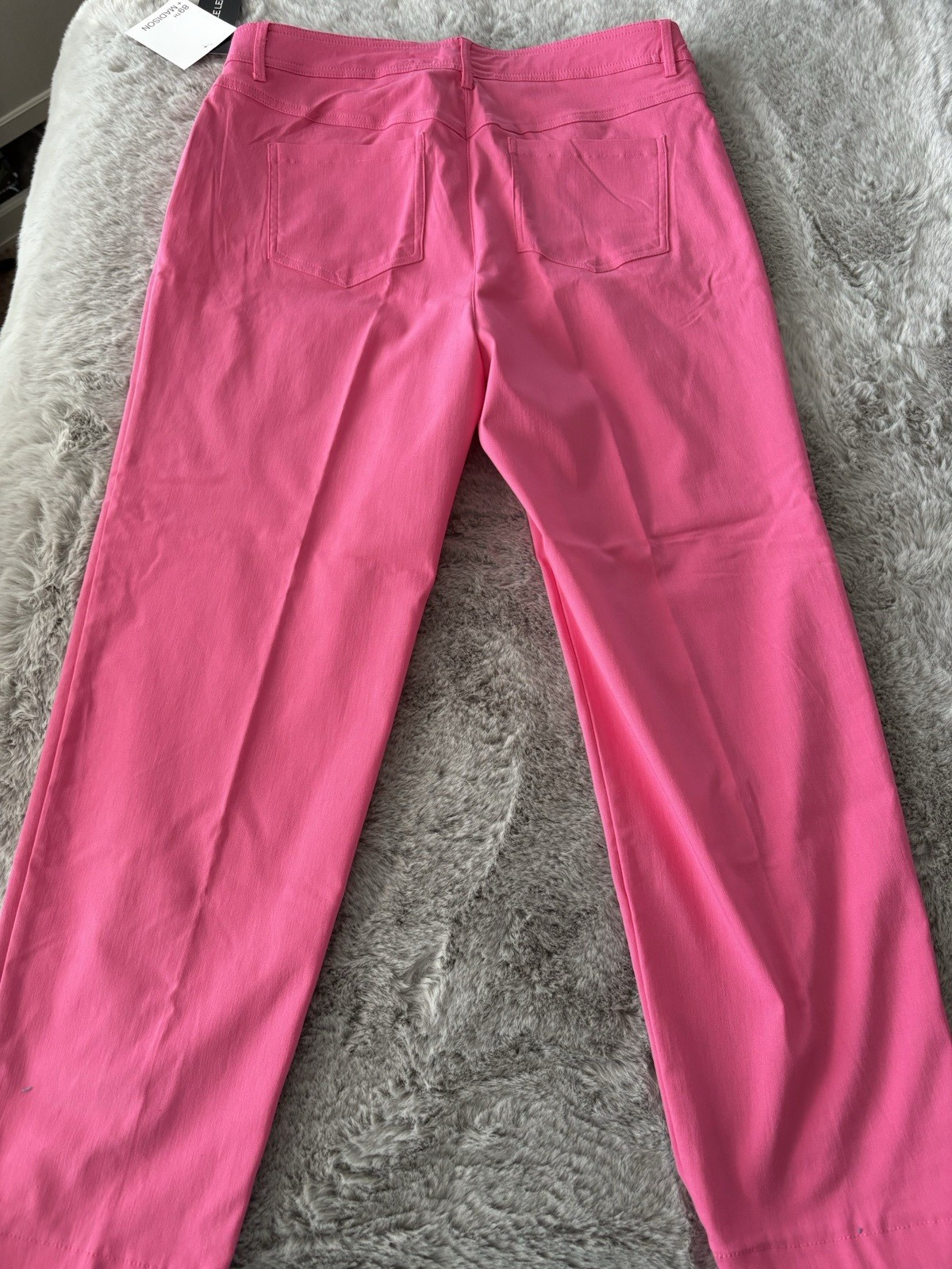 89th and Madison Pants Size 14 Ankle Length Pink stretch new silver accents