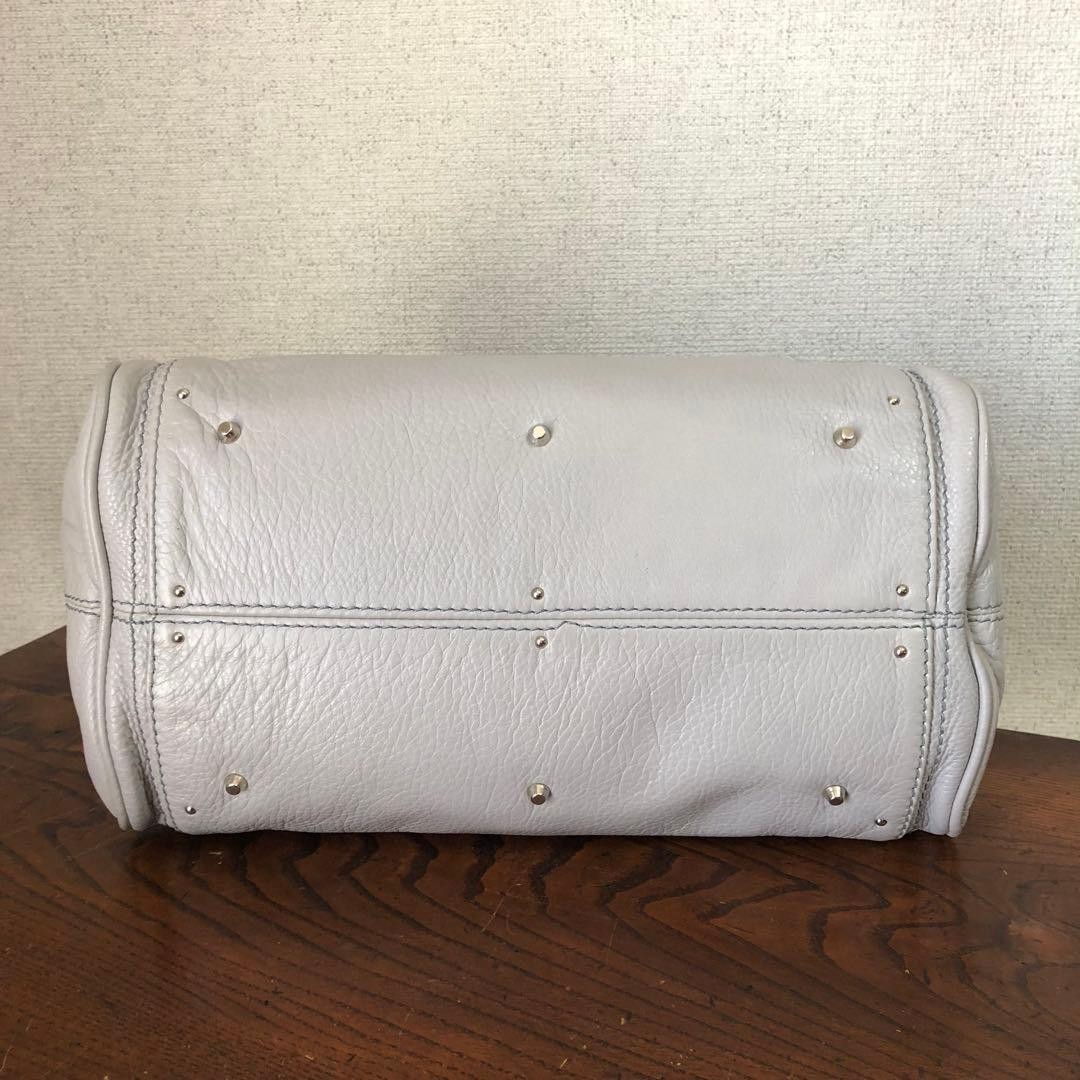 Chloe Paddington White Leather Satchel Bag w/Padlock Rare Vintage Auth