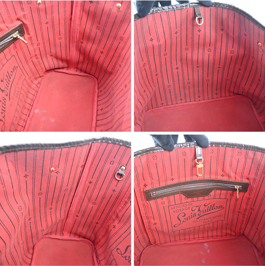 LOUIS VUITTON Neverfull MM Damier Shoulder tote bag N51105 LV N2520RJ709