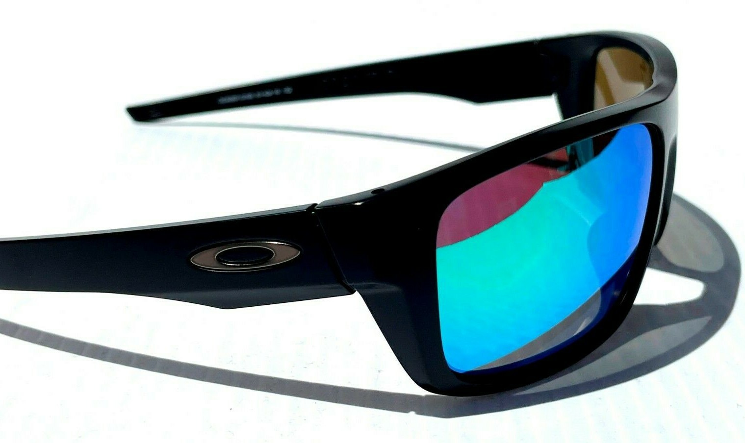 NEW Oakley DROP POINT Matte Black POLARIZED Galaxy Jade Lens Sunglass 9367