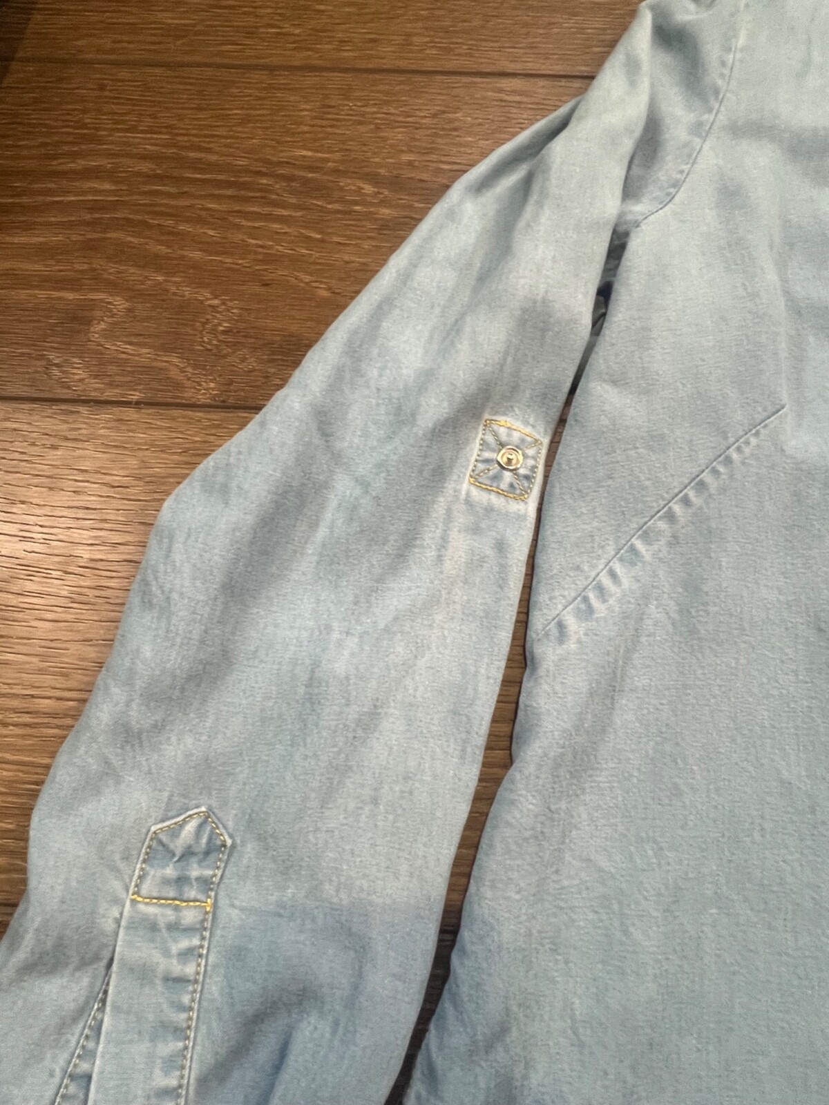 Soft Surroundings TopNotch Tencel Denim style Tunic Size Large
