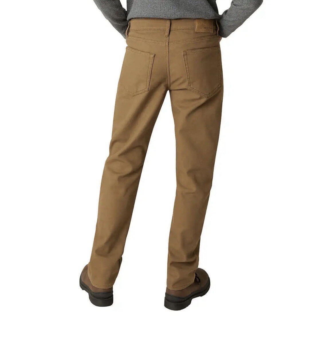 Weatherproof Vintage Men’s Fleece Stretch Canvas Regular Fit Pants Wheat 40×30