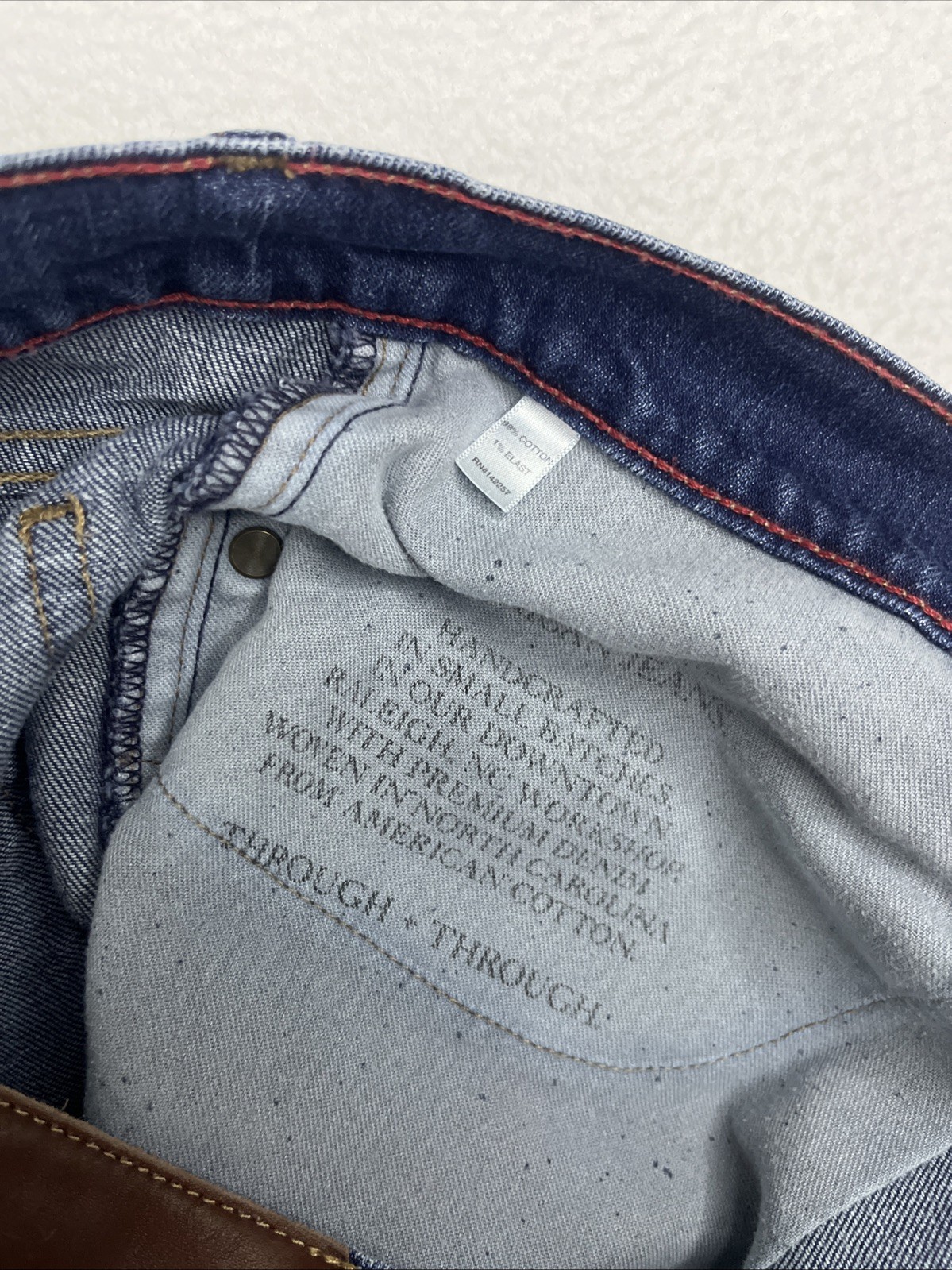Raleigh Denim Martin Stretch Jeans Men Blue 36X27 Made in USA