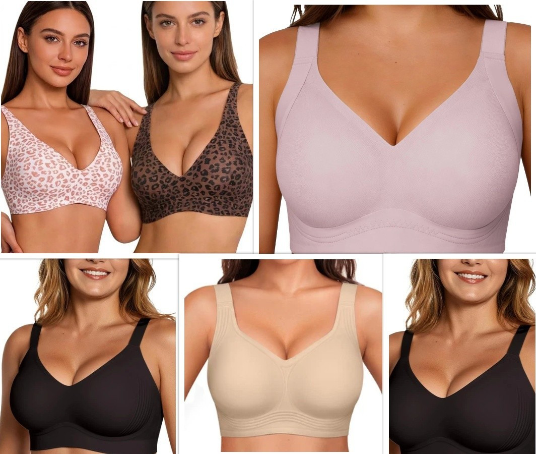 OEAK Women’s Wireless Jelly Bra, Medium, (10)