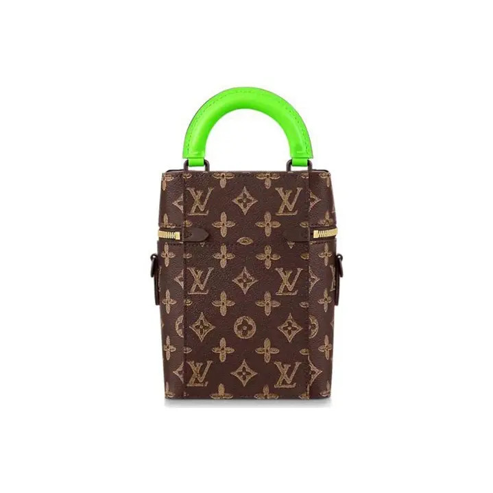LOUIS VUITTON Vertical Trunk Phone Bag Shoulder Crossbody Bag Men’s 6x3x8.6 in