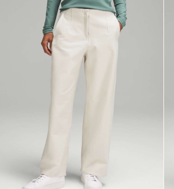 Lululemon Utilitech Relaxed-Fit Mid-Rise Trouser Women Size 10 In Bone Nulu
