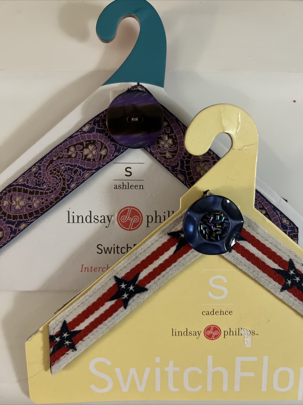 🌺 Lindsay Phillips “U-Pick” Switch-flops Flip Flops Sandal Changeable Straps Sm