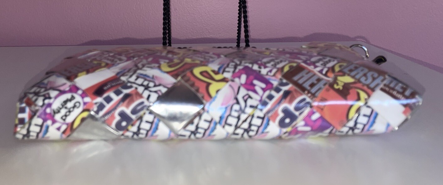 Nahui Ollin 90’s Y2K Sweetheart Candy Wrapper Clutch