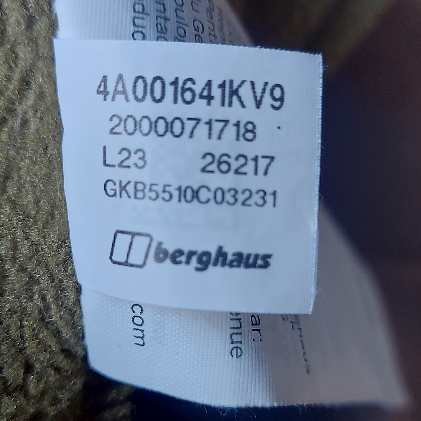 Berghaus Fleece Jacket Mens Large Brown Green Polartec 1/4 Zip Hiking Outdoor