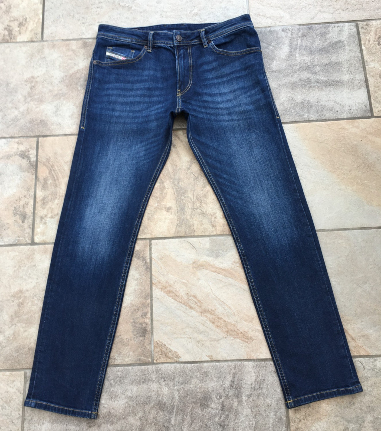 Mens Diesel THOMMER-R RB065 Slim Blue Stretch Denim Jeans – Zip Fly – W33 L32