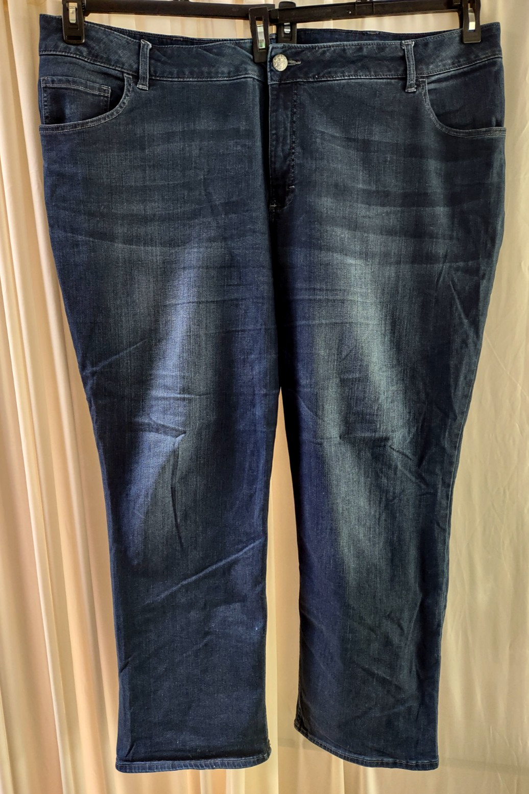 Lee Riders Med-Dark Wash Blue Denim Pants Comfort Stretch Women’s sz 26