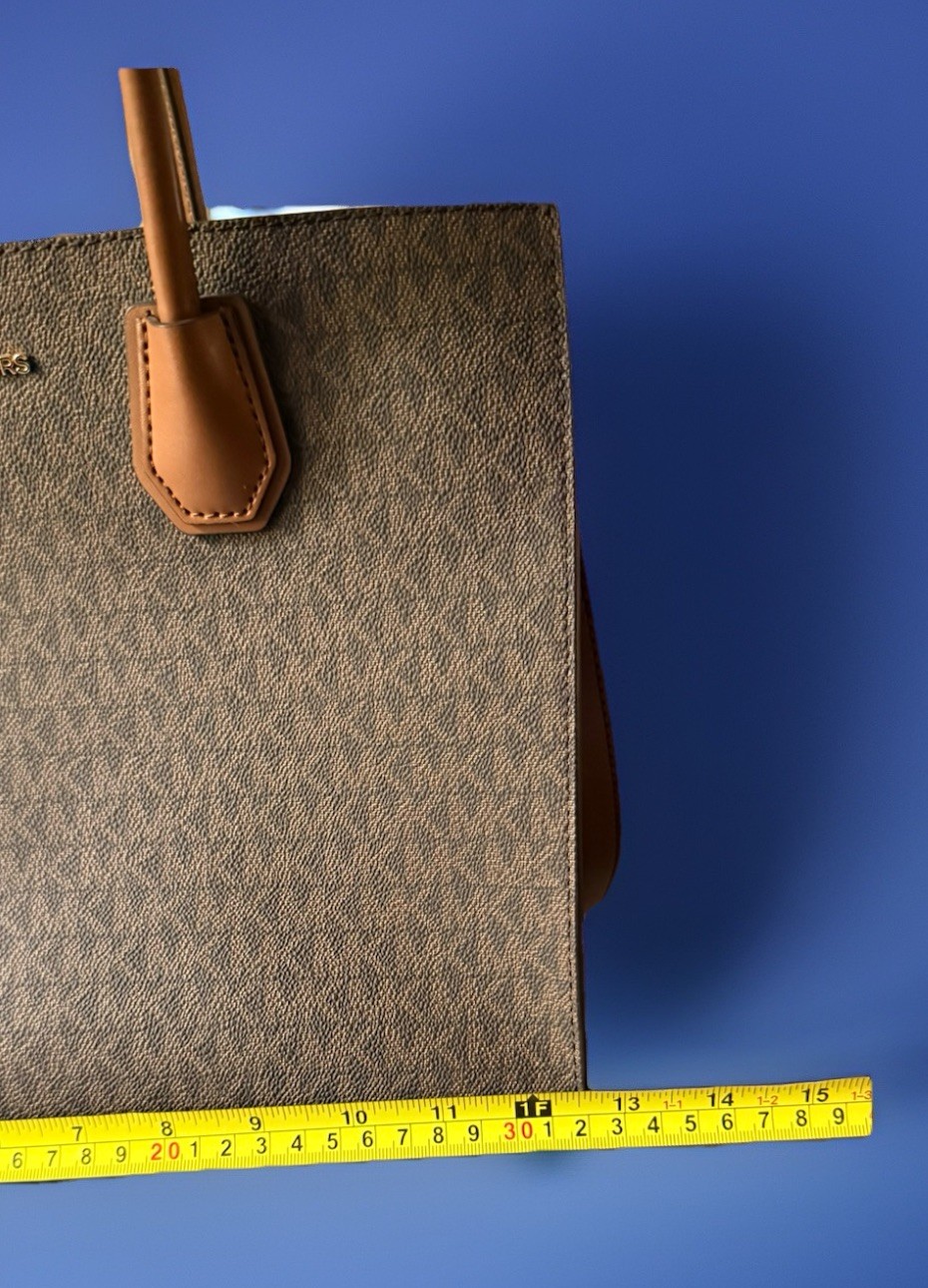 NEW Michael Kors Savannah Large Satchel 35T2GM9S3B Brown Acorn Signature MK Bag