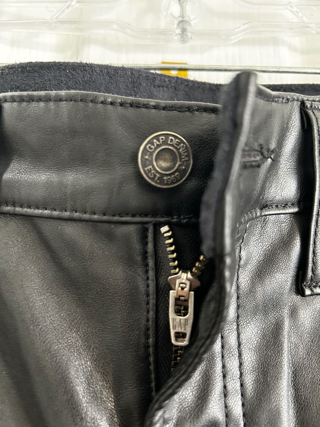 Gap Vintage Slim High Rise Faux Leather Pants Size 30x10R