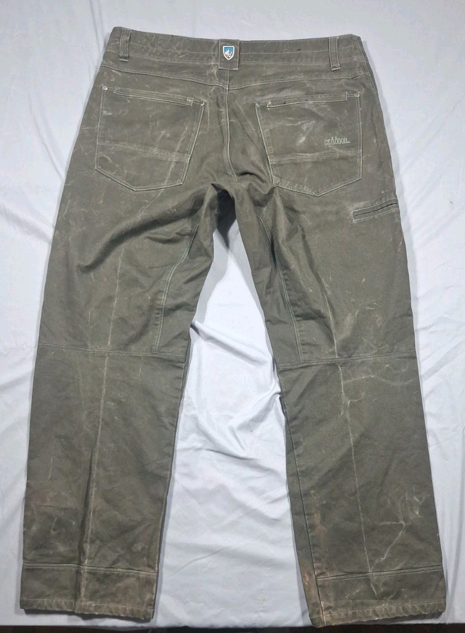 Kuhl Rydr Forged Iron gray Vintage Patina Dye Straight Leg Pants Size 36×30