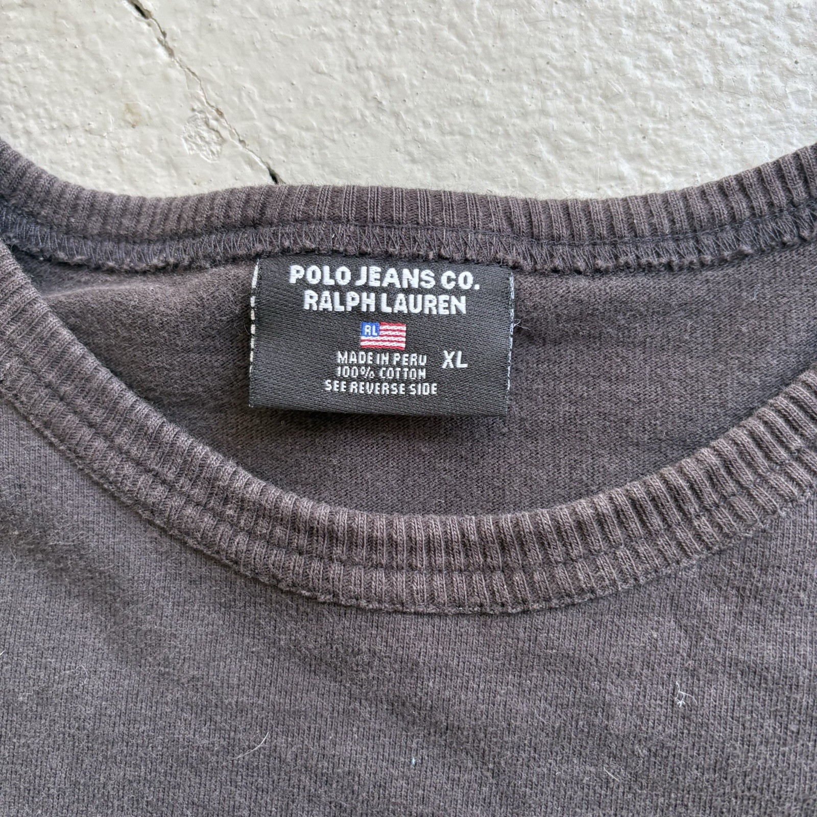 Polo Jeans Co. Ralph Lauren Striped Crewneck Knit Pullover Sweater – Men’s XL
