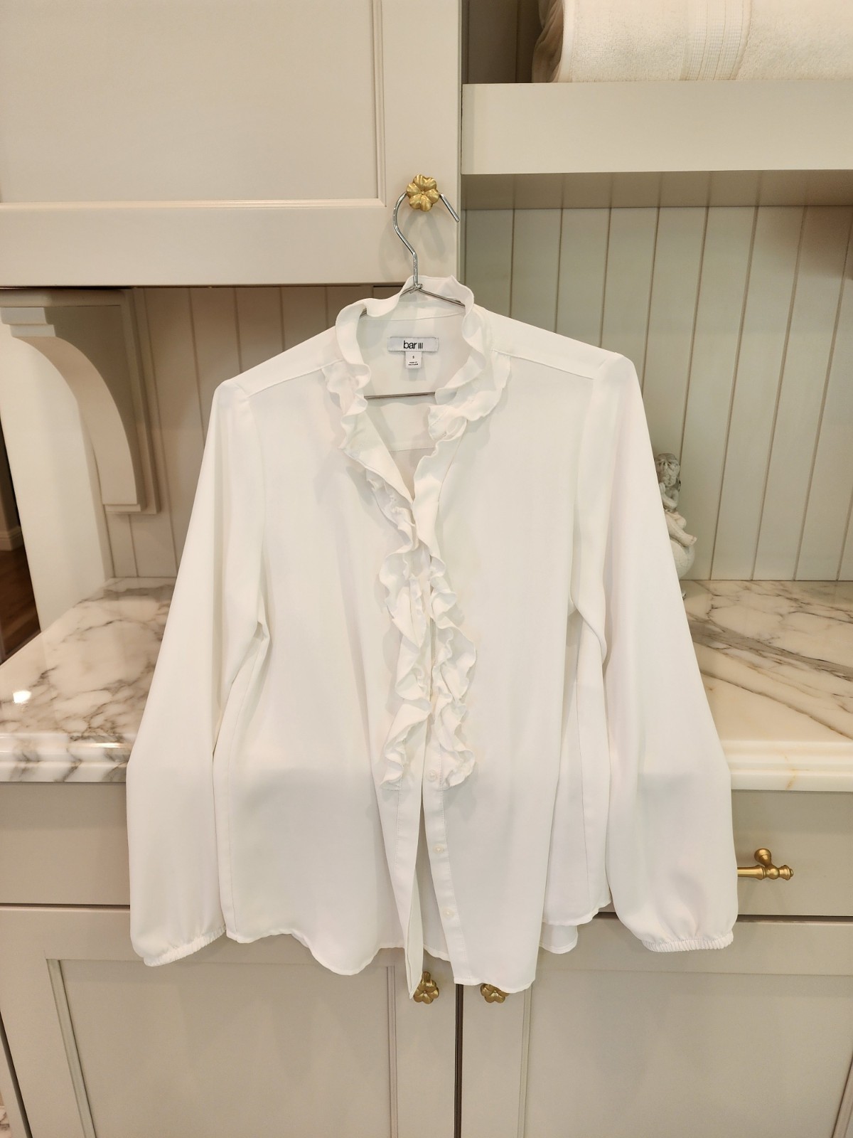 Bar III Ruffle Blouse