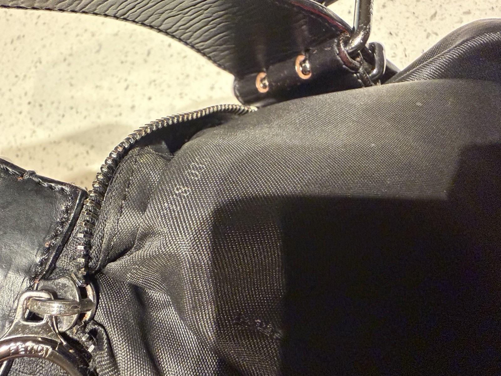 Fendi Black Zucchini Oyster Bag Rare