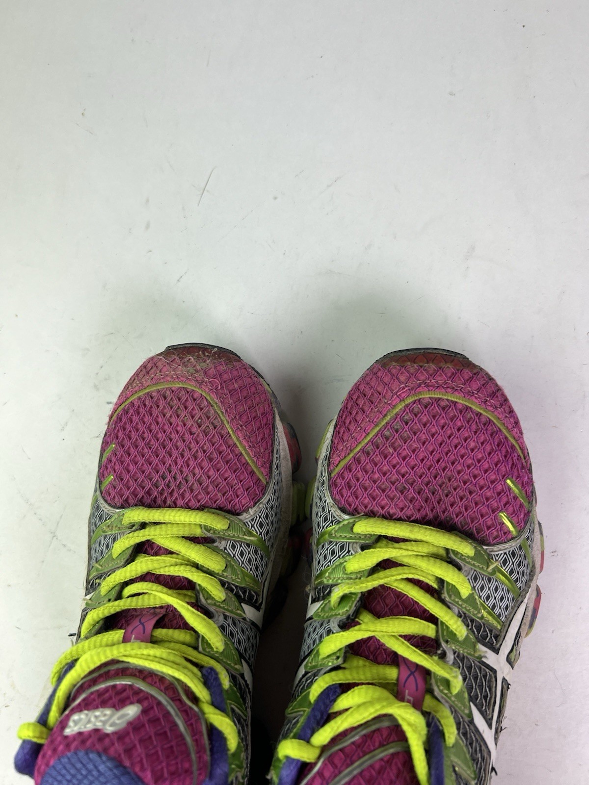ASICS Gel Kinsei 4 Running Pink Purple Green White T189Q Women’s Size 8