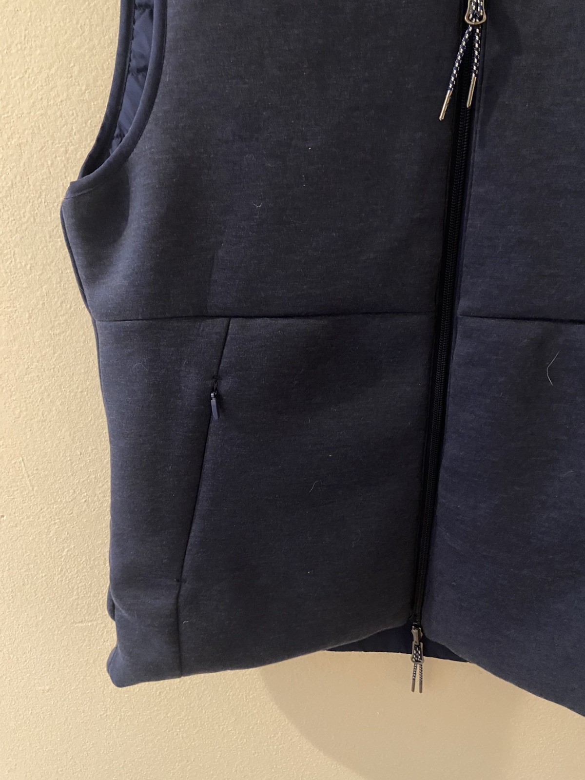 NWOT Daniel Cremieux M Reversible Quilted Puffer Vest All Zip Pockets Navy Blue