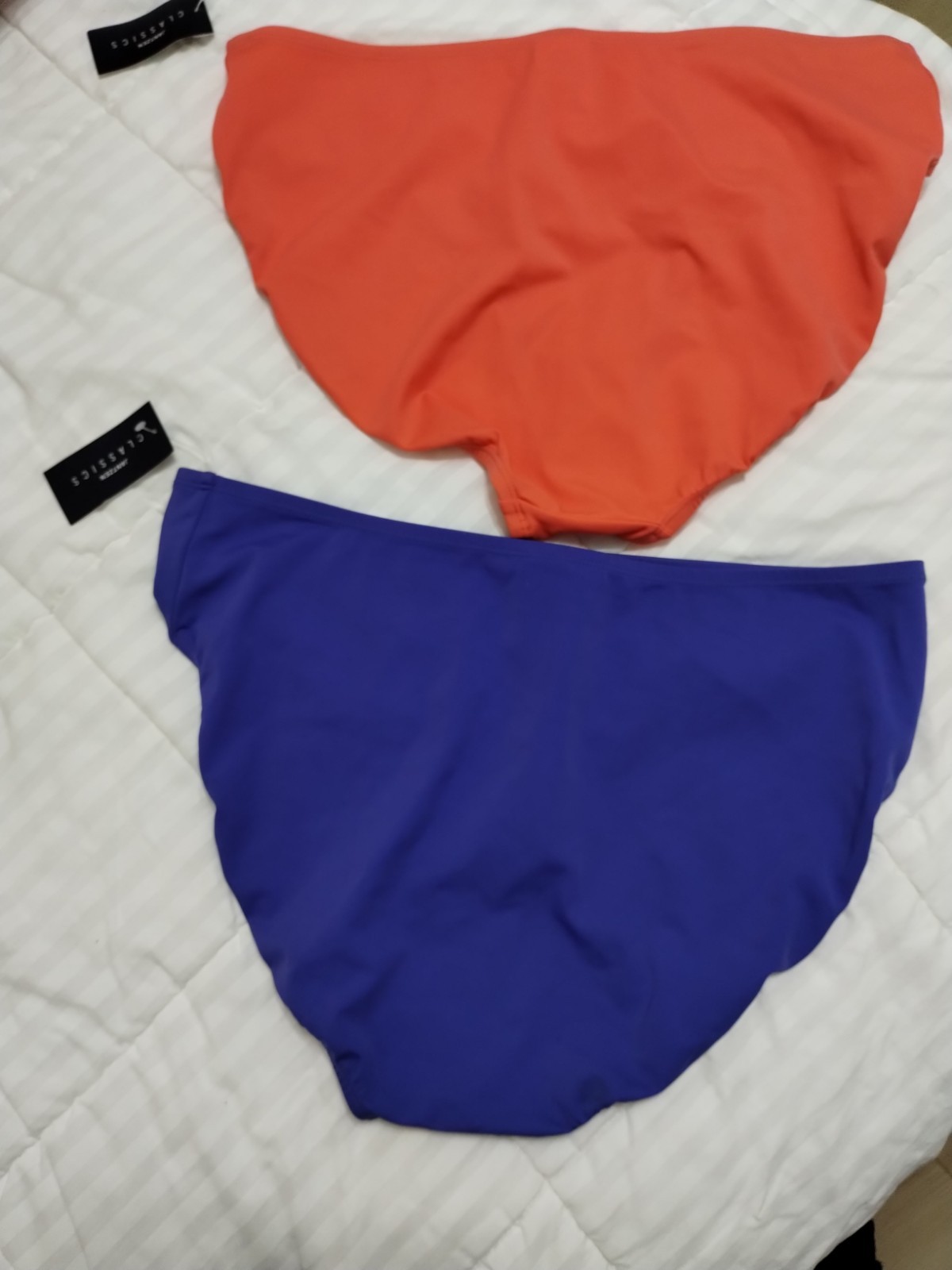 New Women’s Jantzen Classics 2 Size 16 Swim Bottoms In Coral n Periwinkle.