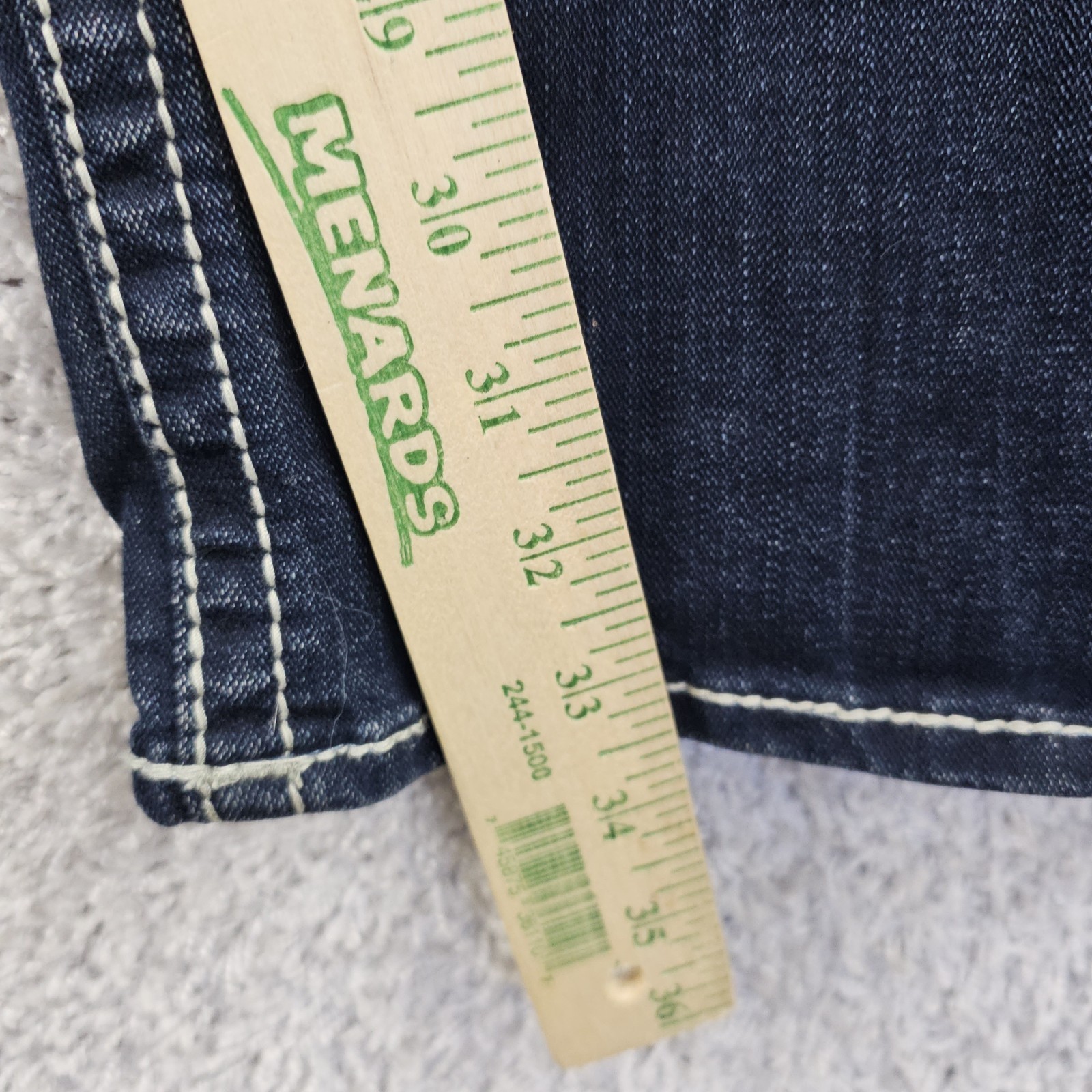 Buckle Salvage Jeans Mayhem Bootcut Fit Dark Wash Denim Mens 34×33.5 Whiskering