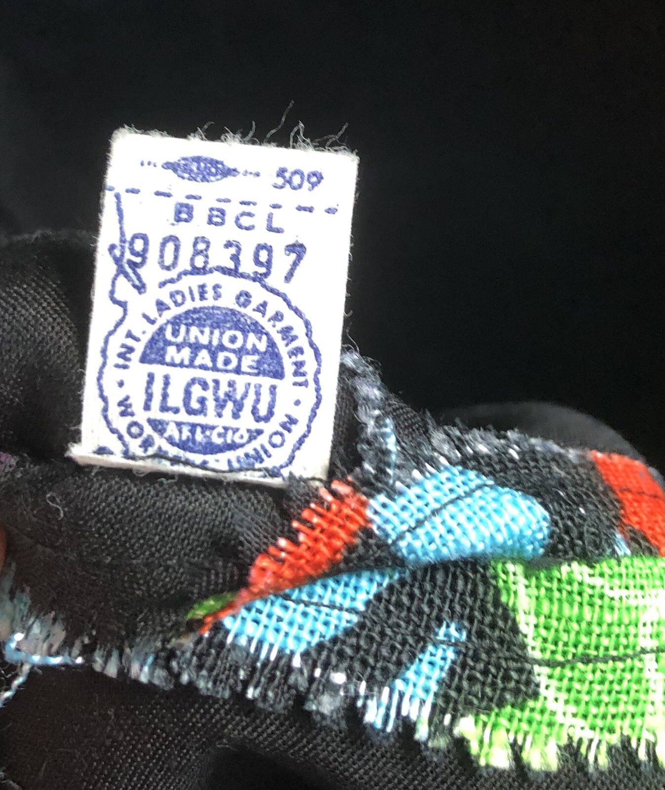 Mid-Century Vtg 1960s Lord & Taylor Marimekko Style Black Linen Maxi Dress ILGWU