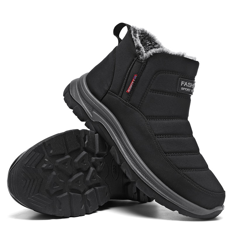 Men’s Winter Snow Boots | Non-Slip Waterproof Warm Fleece Outdoor Shoes