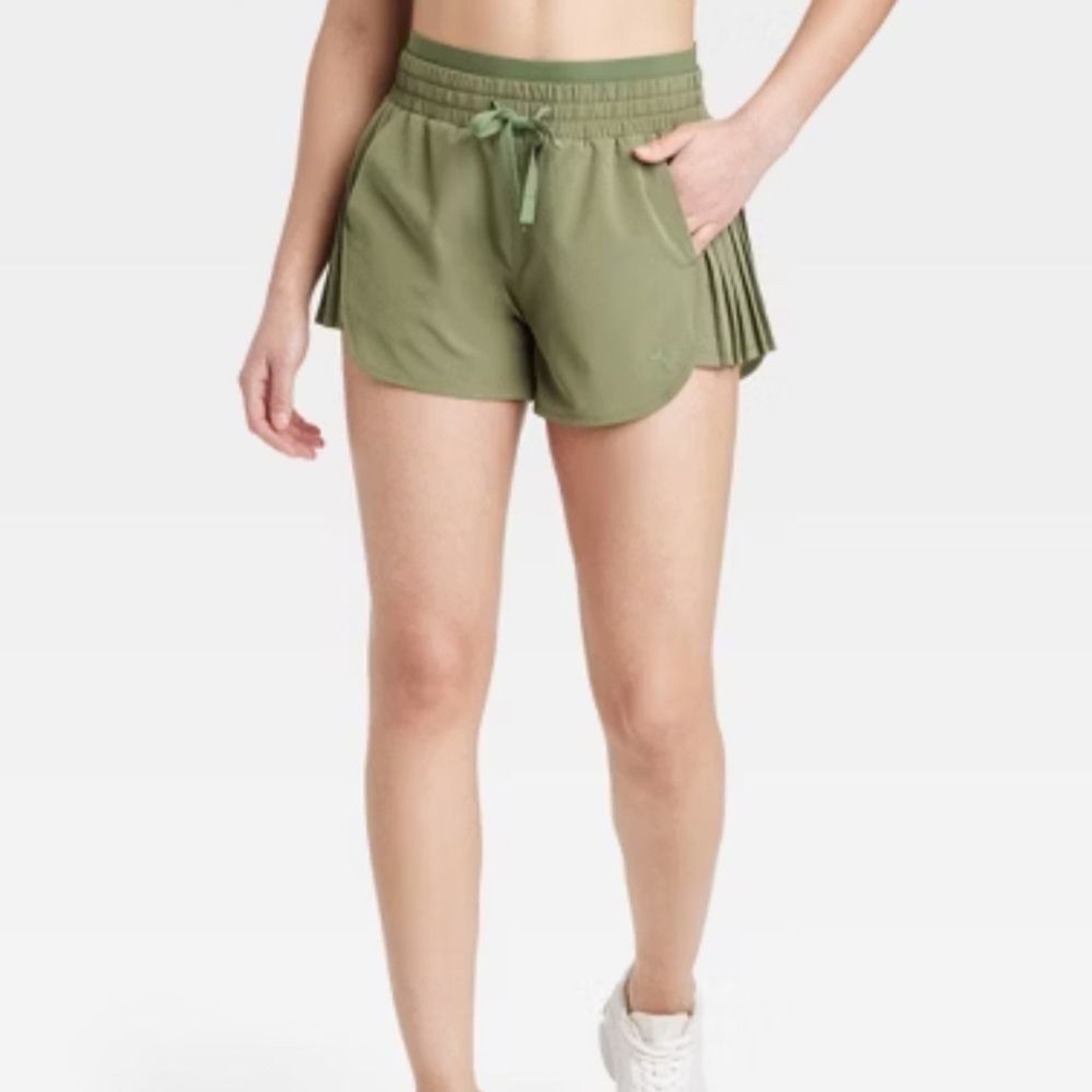 JOY LAB Shorts Xsmall black green 2 pairs Highrise Pleated Side