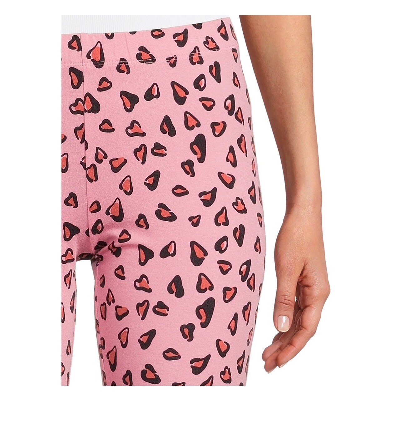 NOBO Pink Animal Print Leggings Junior Teen New S L XL XXL XXXL