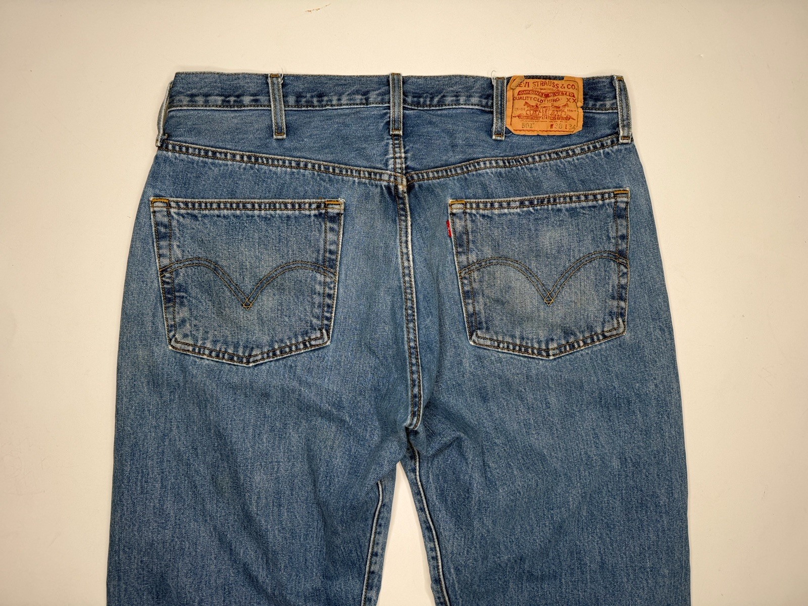 Vintage Levi’s Levis 501 Button Fly Distressed Denim Jeans 36 x 33*