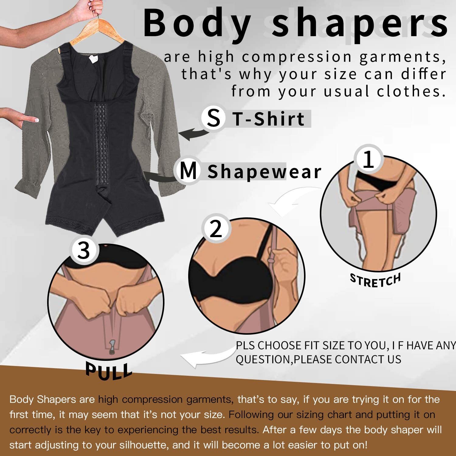 Fajas Colombianas Reductoras Levanta Cola Girdle Post Surgery BBL 3 Body Shaper