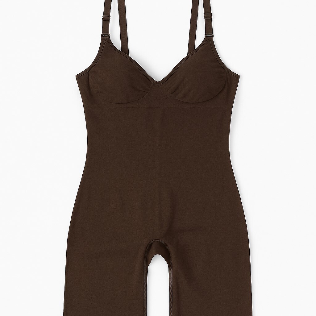 Seamless Slimming Bodysuit for Women – Adjustable Straps & Built-In Bra