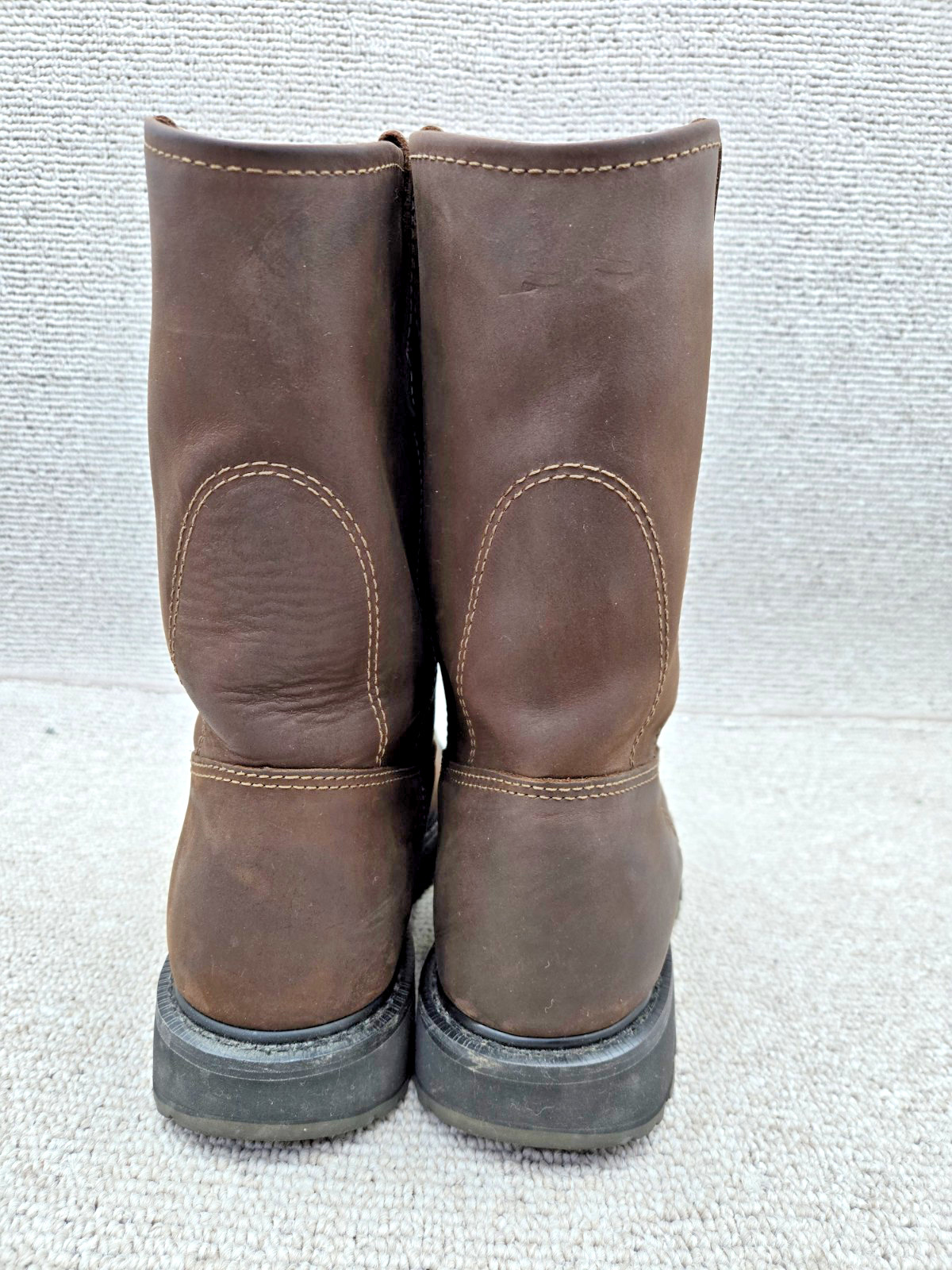 Wolverine Men’s Wellington Leather Work Boots Dark Brown W04727 Size 12M