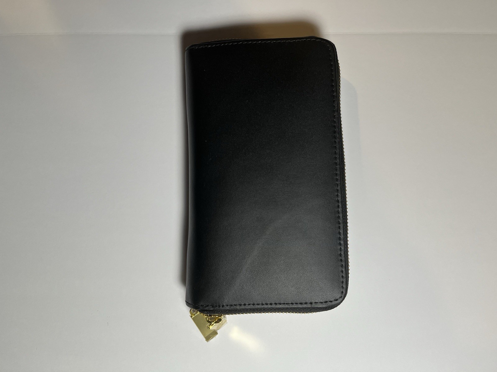 NWOT JOY & IMAN Double Zip Wallet New Without Tag Black 12 Card Slots & Change
